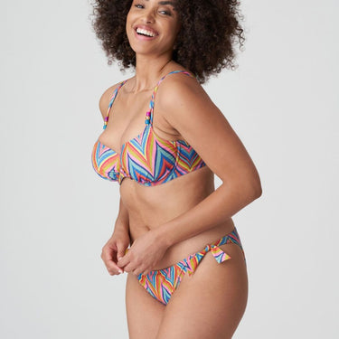 PrimaDonna Swim KEA bikinitop med bøjle rainbow pink gul zigzag 1