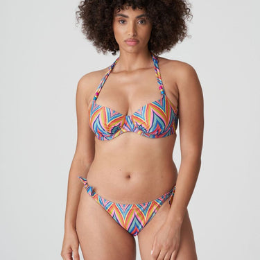 PrimaDonna Swim KEA bikinitop med bøjle rainbow pink gul zigzag 2