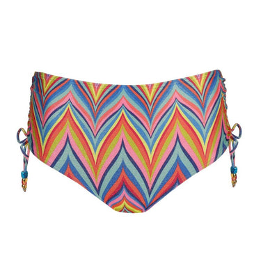 PrimaDonna Swim KEA bikinitrusse høj med bånd rainbow pink gul zigzag 4