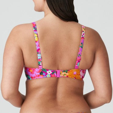 PrimaDonna Swim Najac bikinitop med bøjle fuld skål floral explosion pink blomster print 4