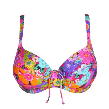 PrimaDonna Swim Najac bikinitop med bøjle fuld skål floral explosion pink blomster print 10