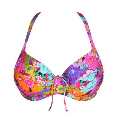 PrimaDonna Swim Najac bikinitop med bøjle fuld skål floral explosion pink blomster print 11