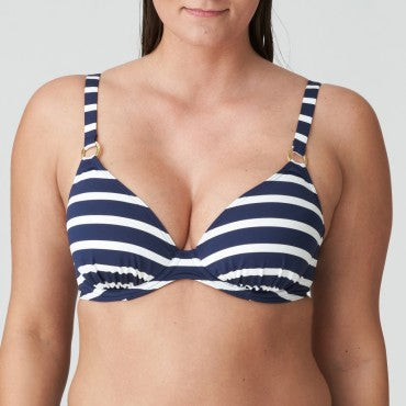 PrimaDonna Swim Nayarit vatteret bikinitop med bøjle dybt V water blue Blå 1