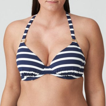 PrimaDonna Swim Nayarit vatteret bikinitop med bøjle dybt V water blue Blå 2