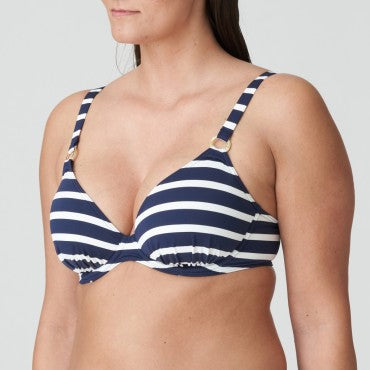PrimaDonna Swim Nayarit vatteret bikinitop med bøjle dybt V water blue Blå 3
