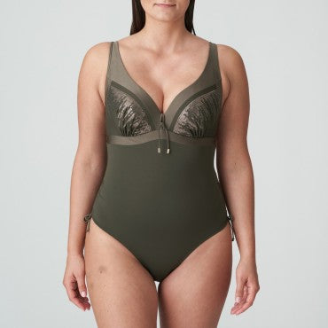 PrimaDonna Swim Aracruz badedragt vatteret kaki Grøn 1