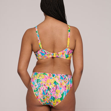 PrimaDonna Swim Ubud bikinitop med bøjle fuld skål sun glow Blomster print gul pink 6