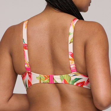 PrimaDonna Swim Tanzania bikinitop med bøjle fuld skål calm tropics hvid blomster print 4