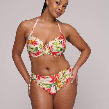 PrimaDonna Swim Tanzania bikinitop med bøjle fuld skål calm tropics hvid blomster print 6