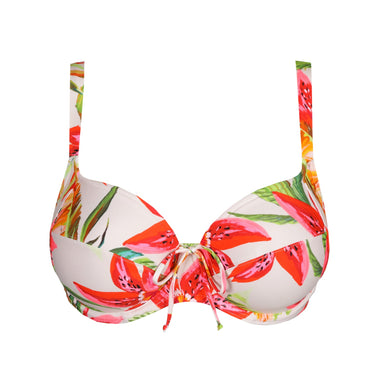 PrimaDonna Swim Tanzania bikinitop med bøjle fuld skål calm tropics hvid blomster print 11