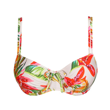 PrimaDonna Swim Tanzania bikinitop vatteret med bøjle calm tropics hvid blomster print 13