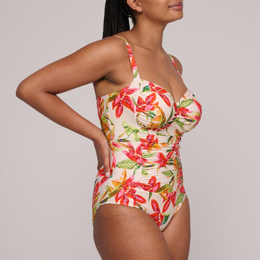 PrimaDonna Swim Tanzania badedragt let shaping calm tropics hvid blomster print 3