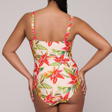 PrimaDonna Swim Tanzania badedragt let shaping calm tropics hvid blomster print 4