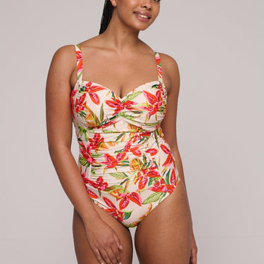 PrimaDonna Swim Tanzania badedragt let shaping calm tropics hvid blomster print 6