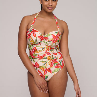 PrimaDonna Swim Tanzania badedragt let shaping calm tropics hvid blomster print 7