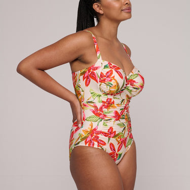 PrimaDonna Swim Tanzania badedragt let shaping calm tropics hvid blomster print 8