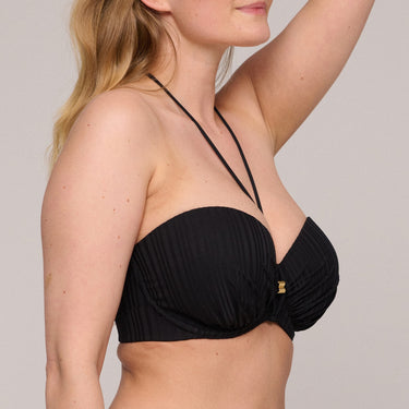 PrimaDonna Swim Kiruna bikinitop vatteret stropløs black Sort 5