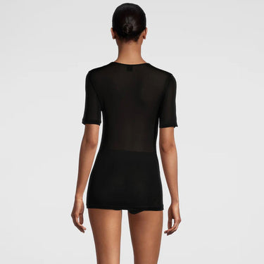 Liscia T-Shirt 100% silk with satin border