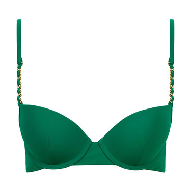 Aubade Sparkling Treasure bikinitop vatteret med bøjle palm green Grøn 5