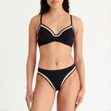 ERES ZigZag FLOW bh fuld skĂĄl black rose pet Sort 2