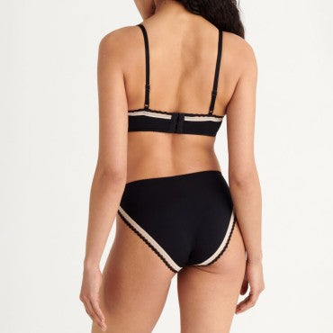 ERES ZigZag FLOW bh fuld skĂĄl black rose pet Sort 3