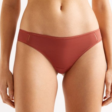 ERES Jersey Soyeux MIKA SOYEUSE tanga string trusse poudre de soleil Brun 1