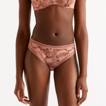 ERES Cotonnade GLACEE klassisk rio trusse muscade e23 Lyserød 2