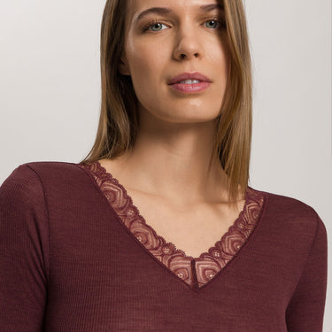 Woolen Lace T-Shirt langt ærme