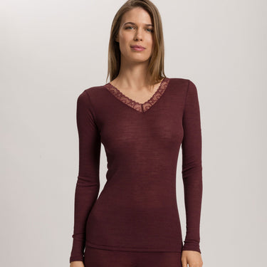 Woolen Lace T-Shirt langt ærme
