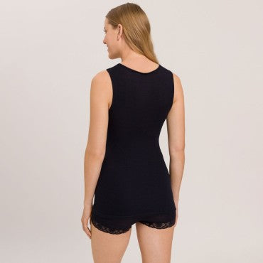 Hanro Woolen Lace tank top black Sort 2