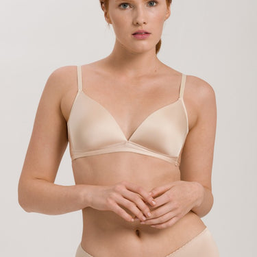 Hanro Satin Deluxe bh vatteret uden bøjle natural (skin) Hvid 2