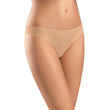 Hanro Invisible Cotton string sømløse trusser uden kanter beige Beige 1