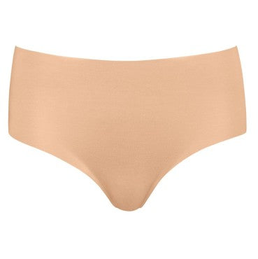 Hanro Invisible Cotton høj talje trusse sømløse trusser uden kanter beige Beige 4