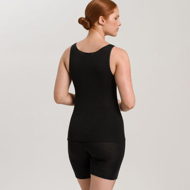 Hanro Woolen Silk tank top black Sort 1