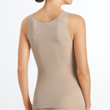 Hanro Woolen Silk tank top sisal Beige 3