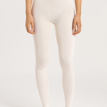 Hanro Woolen Silk lange leggings cygne Hvid 2