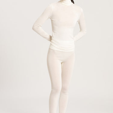 Hanro Woolen Silk lange leggings cygne Hvid 4