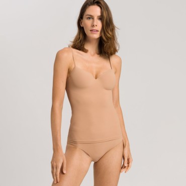 Hanro Allure camisole med vatteret bh nude Beige 1