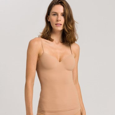 Hanro Allure camisole med vatteret bh nude Beige 2