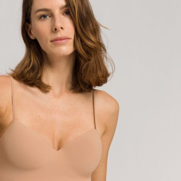 Hanro Allure camisole med vatteret bh nude Beige 3