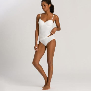 Hanro Allure camisole med vatteret bh off white Hvid 2