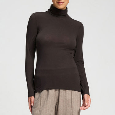 Ultralight wool T-shirt langt ærme med rullekrave