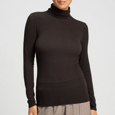 Ultralight wool T-shirt langt ærme med rullekrave