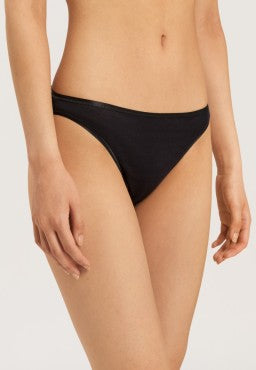 Hanro Cotton Seamless mini klassisk rio trusse black Sort 2