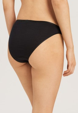 Hanro Cotton Seamless mini klassisk rio trusse black Sort 3