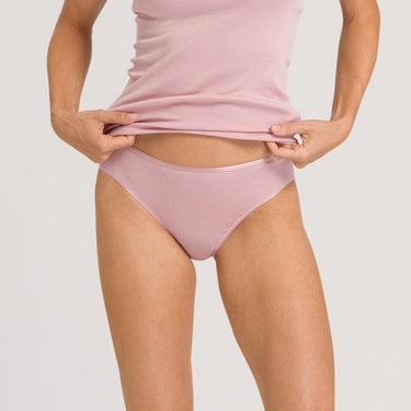 Hanro Cotton Seamless MIDI klassisk rio trusse pale pink Lyserød 3