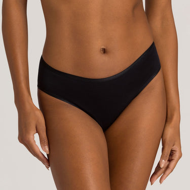 Hanro Cotton Seamless MIDI klassisk rio trusse black Sort 1