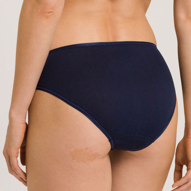 Hanro Cotton Seamless MIDI klassisk rio trusse deep navy Blå 2