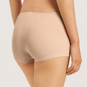 Hanro Cotton Seamless shorts trusse med kort ben beige Beige 2