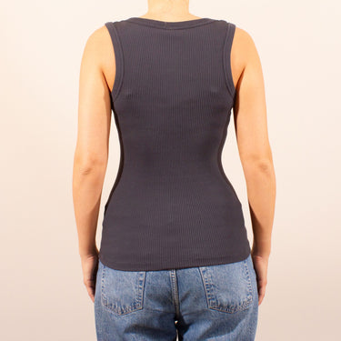 Cotone tank top 100% bomuld rib